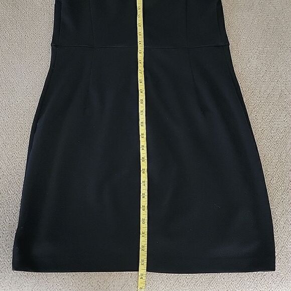 Express Factory Black Sleeveless Faux Leather Trimmed Dress - Size Medium - Picture 15 of 16